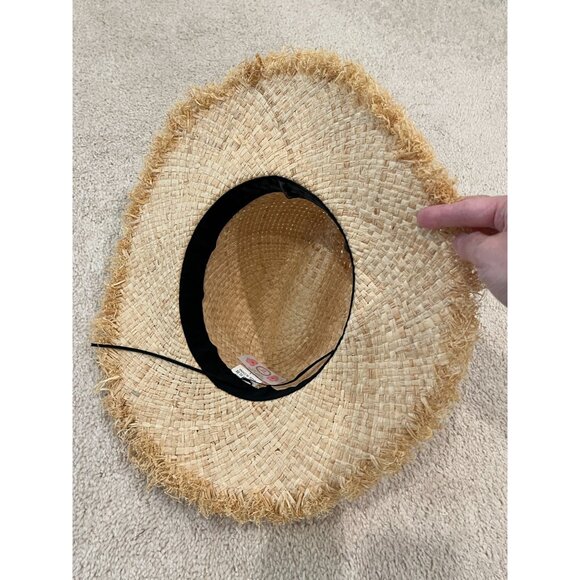 Lisi Lerch Pompom Fedora Fringe Straw Hat